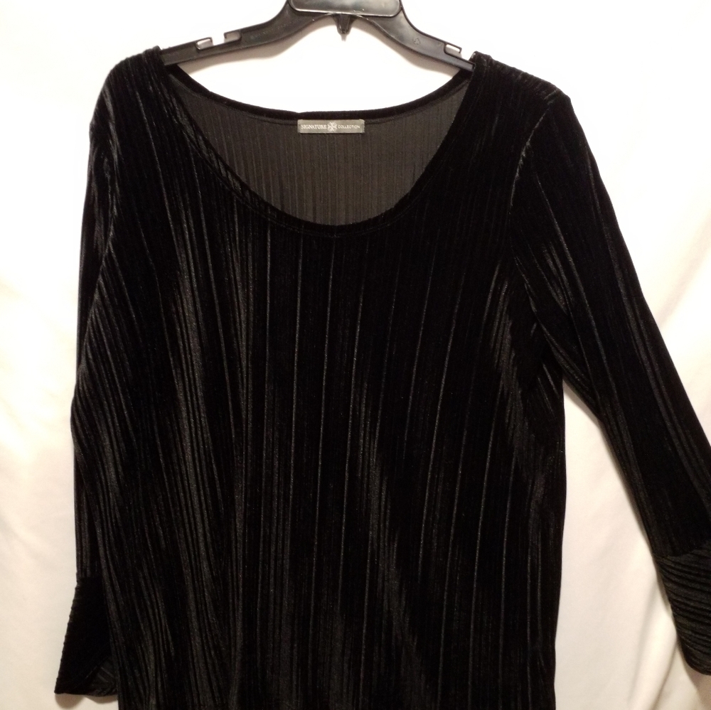 Black Velour Top